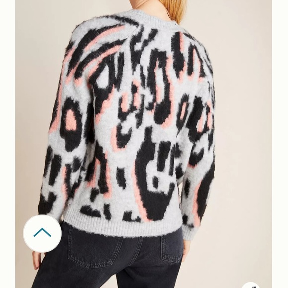 Anthropologie Gisella Cheetah Sweater, Small, Like new! - Picture 3 of 5
